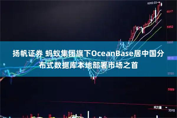 扬帆证券 蚂蚁集团旗下OceanBase居中国分布式数据库本地部署市场之首